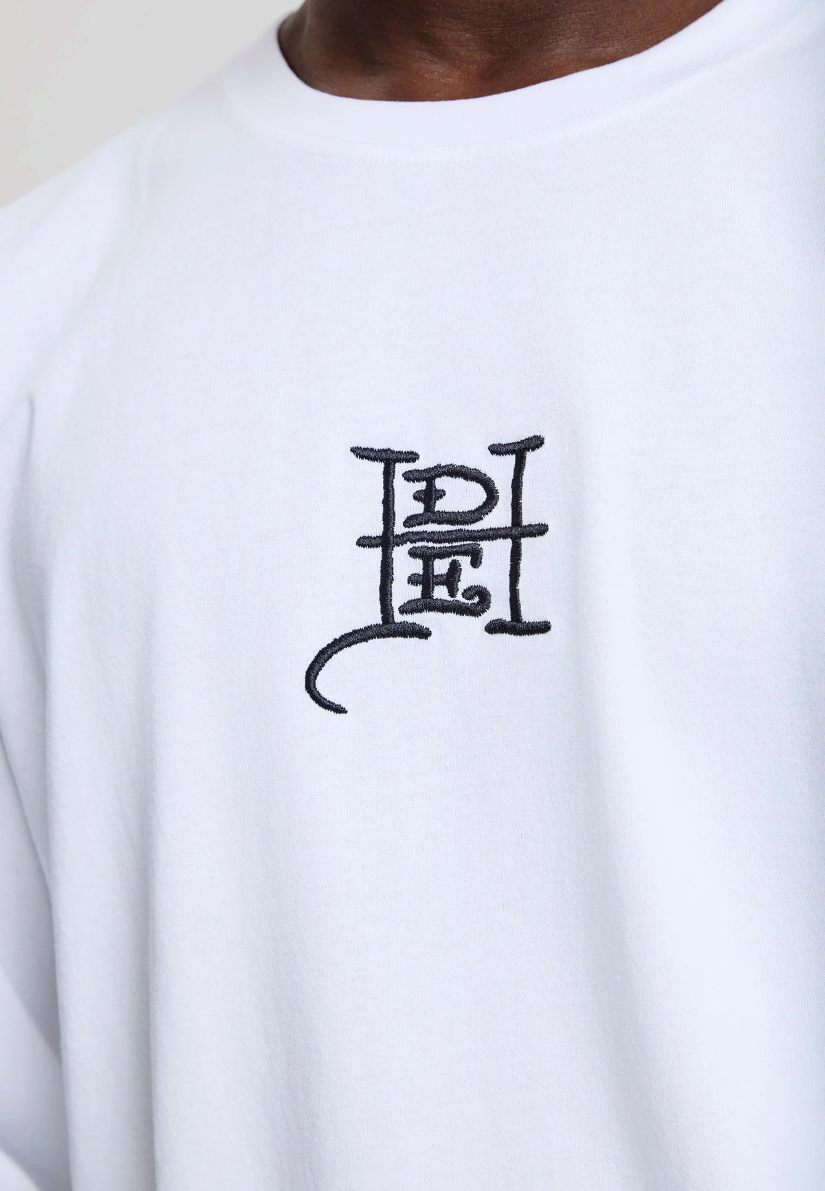 Ed Hardy Flying Twin Dragon Graphic Long Sleeve Relaxed T-Shirt White - OnSize