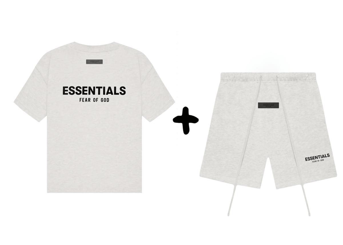 Fear of God Essentials Light Oatmeal Summer Set - OnSize