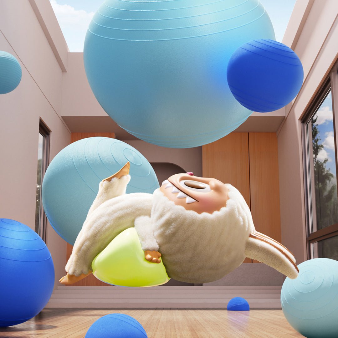 Pop Mart Labubu The Monsters Lazy Yoga Series - OnSize