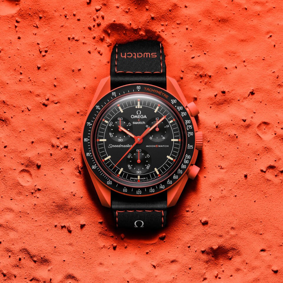 Swatch x Omega Bioceramic Moonswatch Mission On Earth Lava - OnSize