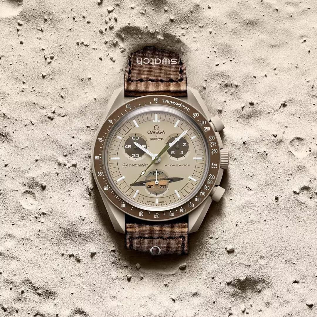 Swatch x Omega Bioceramic Moonswatch Mission To Saturn - OnSize