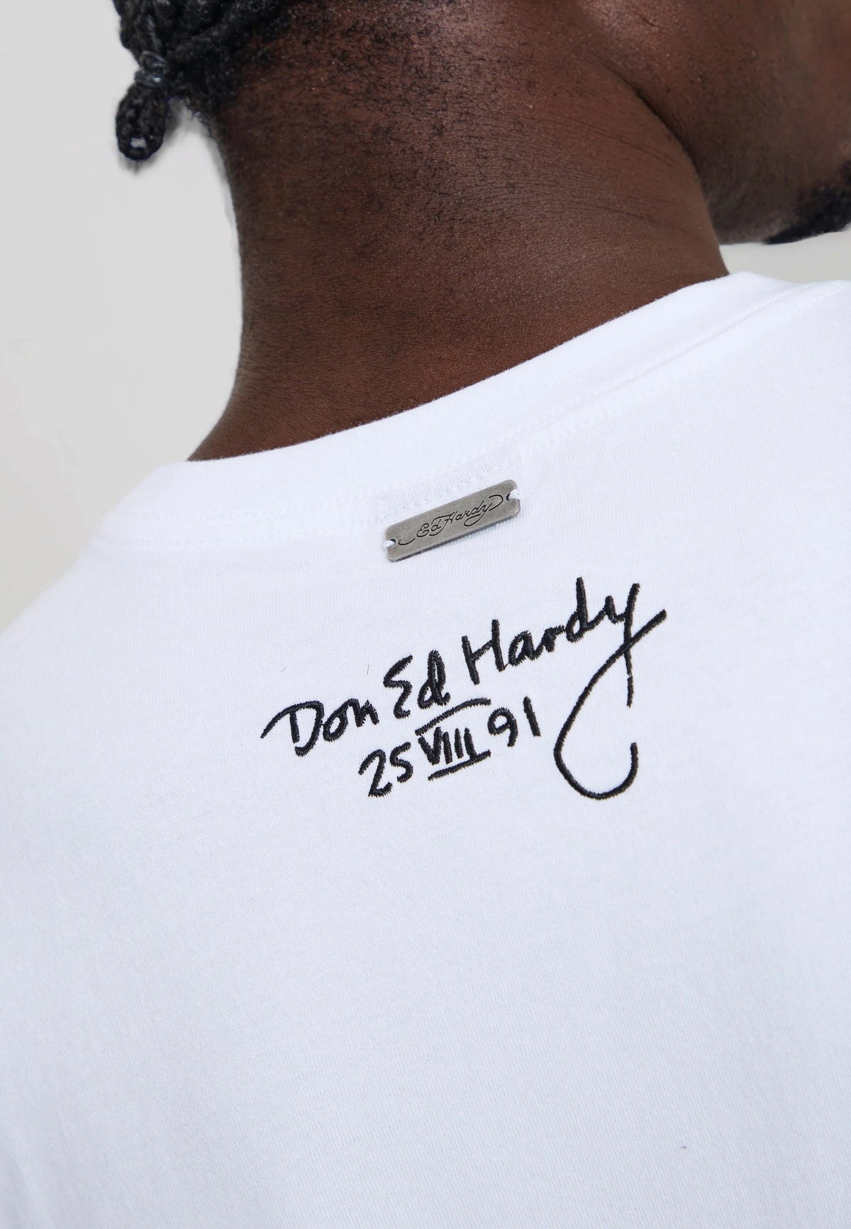 Ed Hardy Storming New York Graphic Relaxed T-Shirt White - OnSize