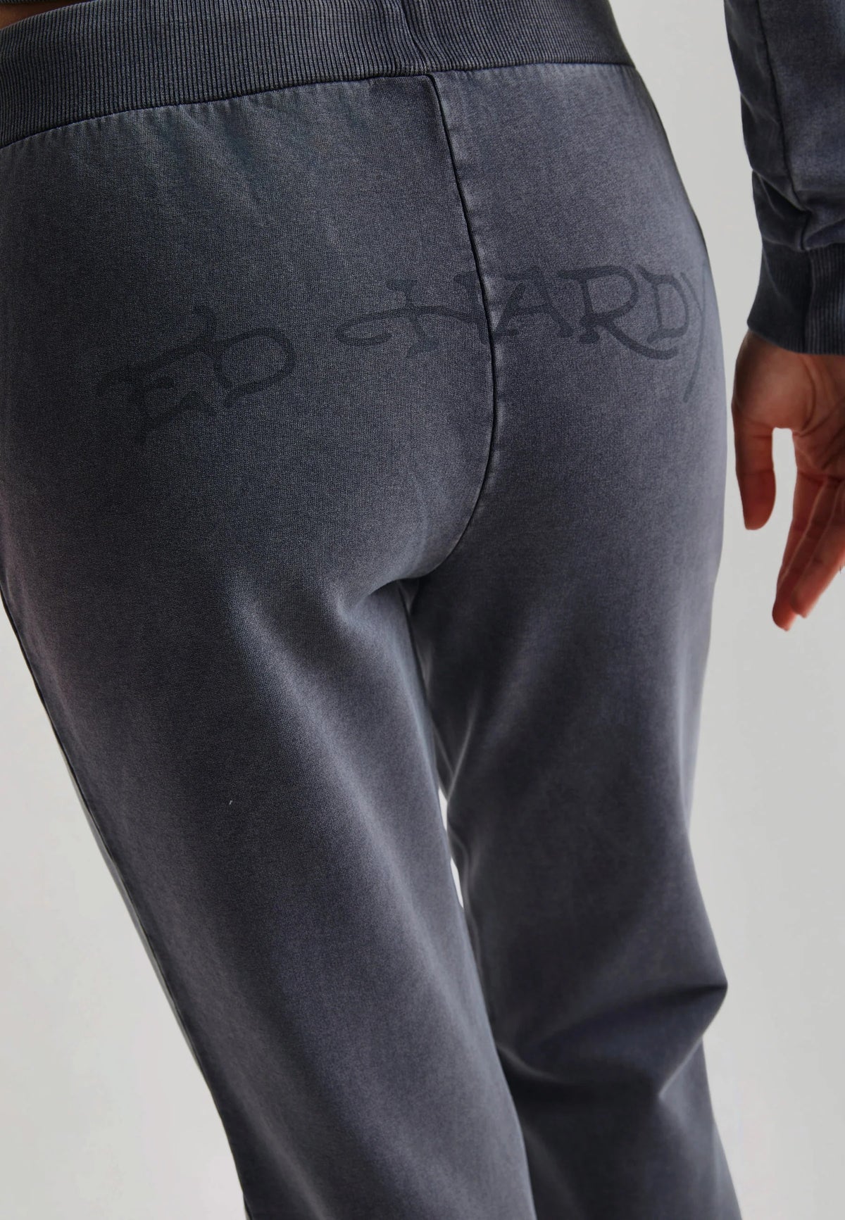 Ed Hardy Cross And Thorns Washed Flared Joggers Black - OnSize