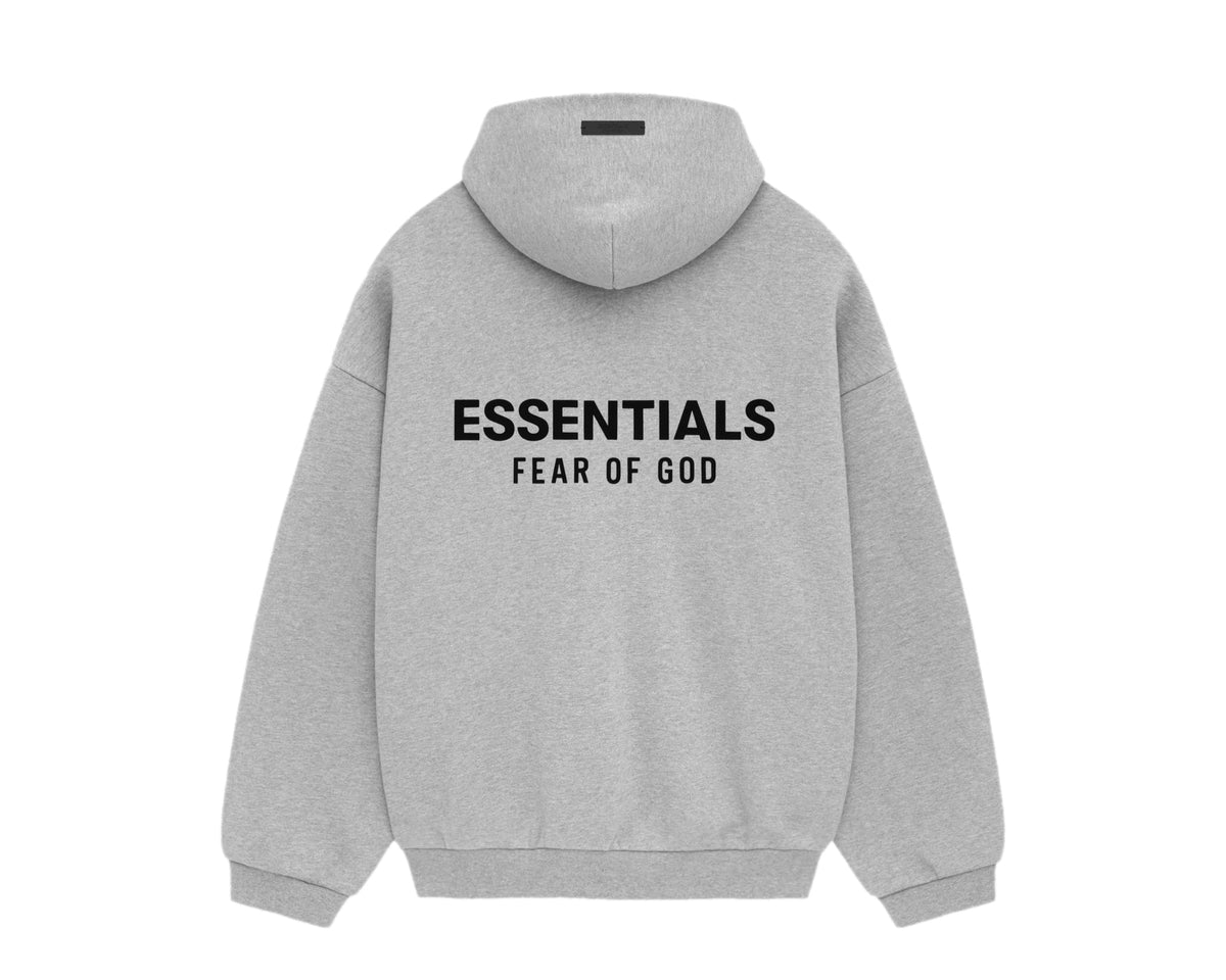 Fear of God Essentials Fleece Hoodie Light Heather Gray (FW24) - OnSize