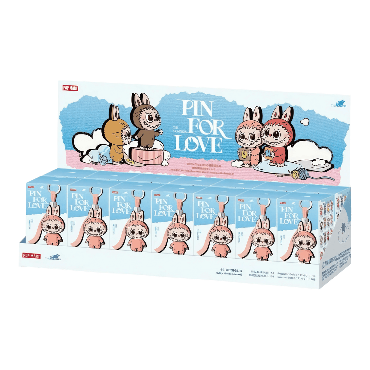 Pop Mart Labubu The Monsters Pin for Love (N-Z) - OnSize